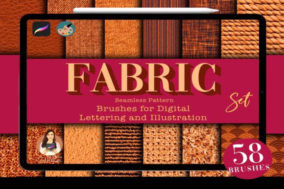 Download Fabric Procreate Brushes Set | 51 Brush - Procreate brushes Collection