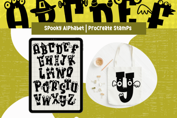 Download Procreate Brushes Monster Alphabet - Procreate brushes Collection