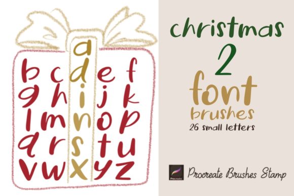 Download Procreate Brushes Stamp Christmas 2 Font - Procreate brushes Collection