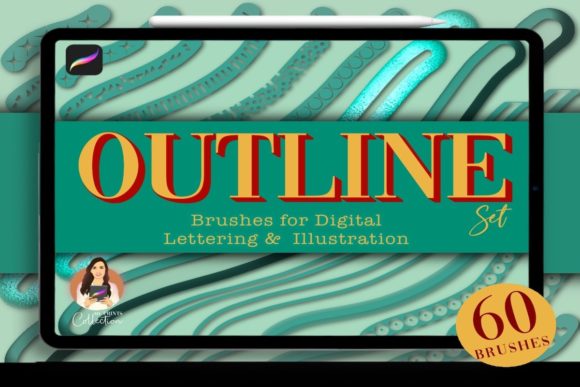 Download 60 Outline Procreate Brushes - Procreate brushes Collection