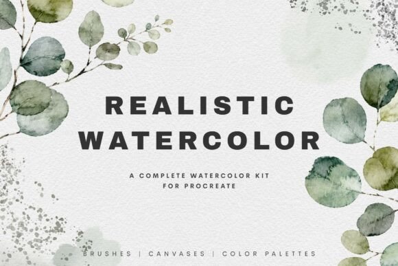 Download Realistic Watercolor Procreate Brushes - Procreate brushes Collection