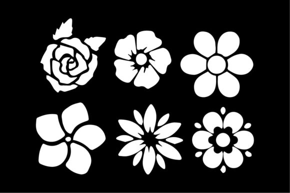 Download Set Hand Drawn Curly Grass and Flowers - Premium Bundle