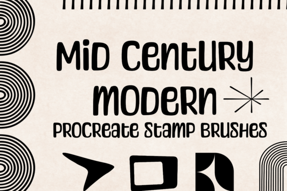 Download Mid Century Modern | Procreate Brushes - Procreate brushes Collection