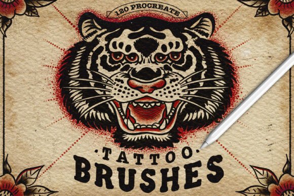 Download 120 Tattoo Procreate Brushes - Procreate brushes Collection