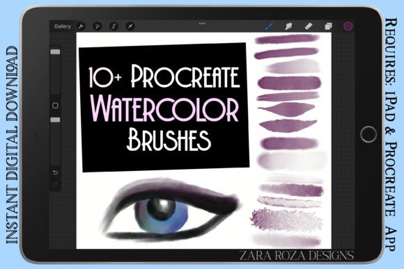 Download Watercolor Procreate Brushes - Procreate brushes Collection