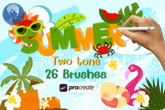 Download Summer Set Procreate Brushes Stamp - Procreate brushes Collection