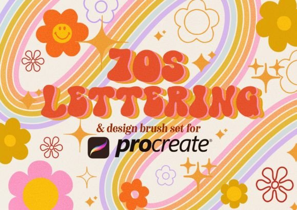 Download 70s Lettering Procreate Brushes - Procreate brushes Collection