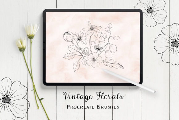 Download Vintage Florals Procreate Brushes - Procreate brushes Collection