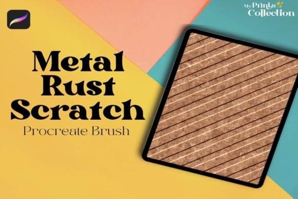 Download Metal Rust Scratched Procreate Brush - Scratch Collection