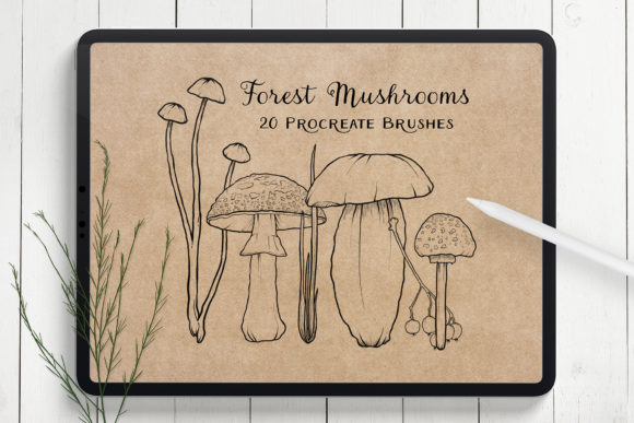Download Mushroom Procreate Brushes - Stamps - Procreate brushes Collection