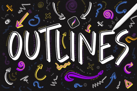 Download Outline Procreate Brushes - Procreate brushes Collection