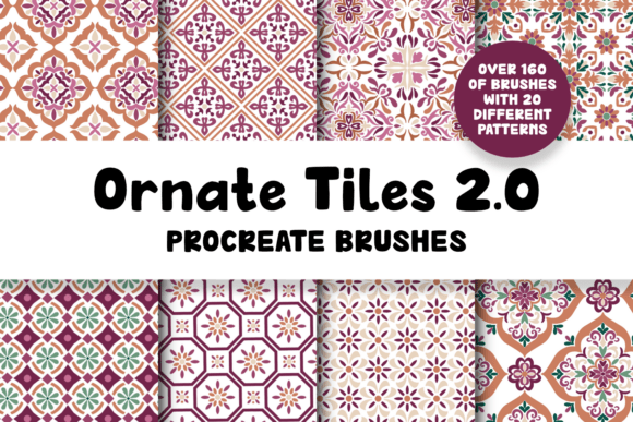 Download Ornate Tiles 2.0 Procreate Brushes - Procreate brushes Collection