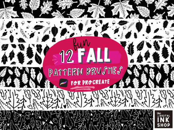 Download 12 Fall Pattern Procreate Brushes - Procreate brushes Collection