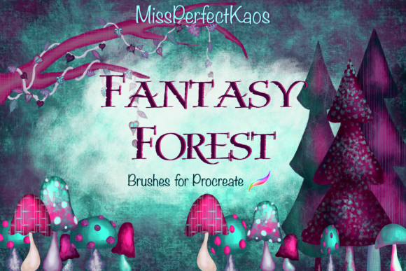 Download Fantasy Forrest - 98 Procreate Brushes - Procreate brushes Collection