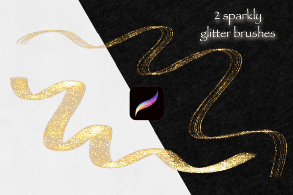 Download 2 Sparkly Glitter Procreate Brushes ✨ - Procreate brushes Collection