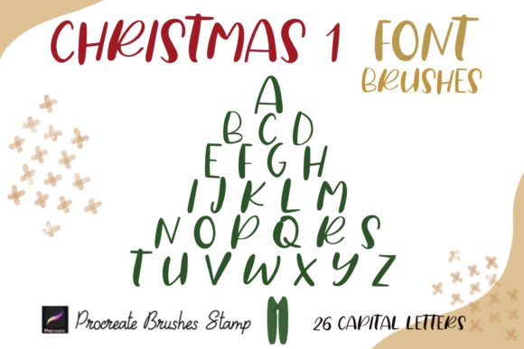 Download Procreate Brushes Stamp Christmas 1 Font - Procreate brushes Collection