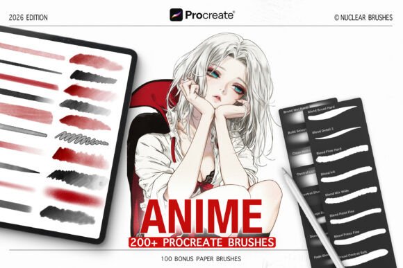 Download Procreate Brushes - Soft Anime Renderig - Procreate brushes Collection