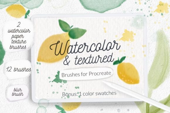 Download Watercolor Texture Procreate Brushes - Procreate brushes Collection