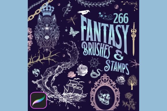 Download Procreate Brushes, Fantasy Cover Design - Procreate brushes Collection