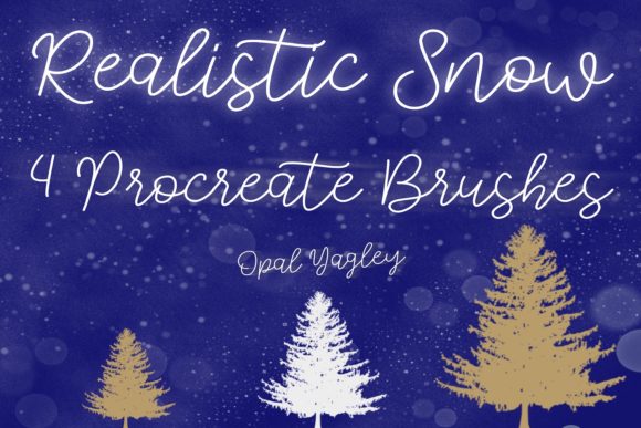 Download 4 Realistic Snow Procreate Brushes - Procreate brushes Collection