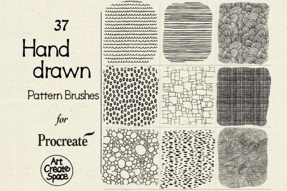 Download Hand Drawn Patterns Procreate Brushes - Procreate brushes Collection