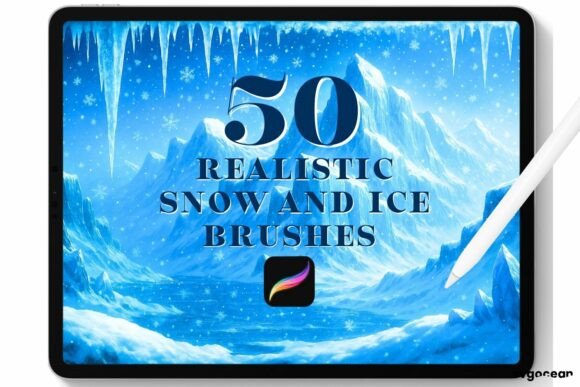 Download Snow and Ice Procreate Brushes - Procreate brushes Collection