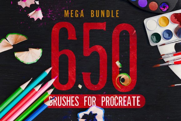 Download 650 Procreate Brushes Mega Bundle - Procreate brushes Collection