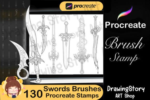 Download 130 Sword Procreate Brushes - Procreate brushes Collection