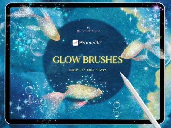 Download Sparkle Glow Procreate Brushes - Procreate brushes Collection