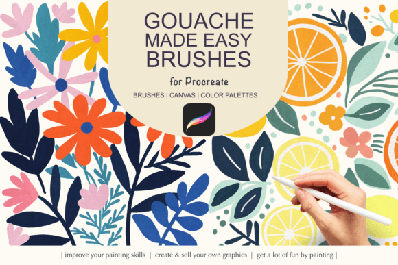 Download Gouache Procreate Brushes - Procreate brushes Collection