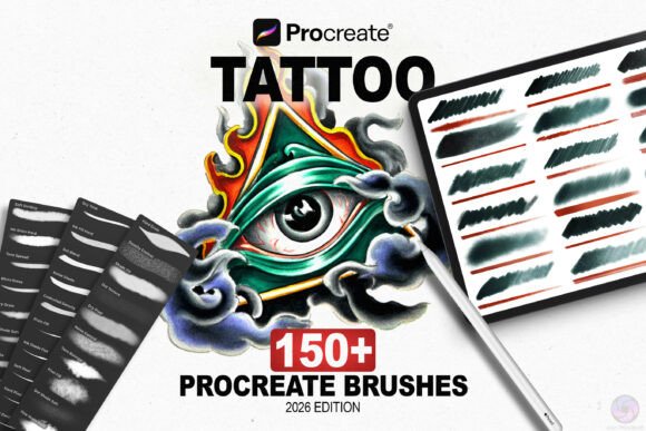 Download 150 Tattoo Spitshading Procreate Brushes - Procreate brushes Collection