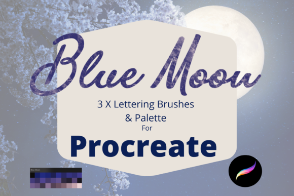 Download Blue Moon Procreate Brushes/Palette - Procreate brushes Collection