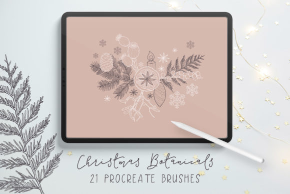 Download Christmas Botanicals Procreate Brushes - Procreate brushes Collection