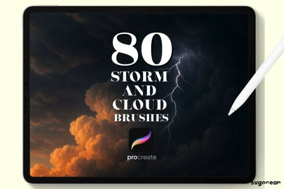 Download Storm and Cloud Procreate Brushes - Procreate brushes Collection