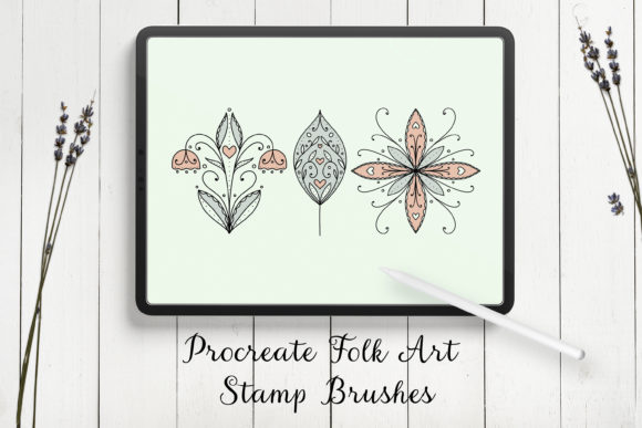 Download Modern Folk Art Floral Procreate Brushes - Procreate brushes Collection
