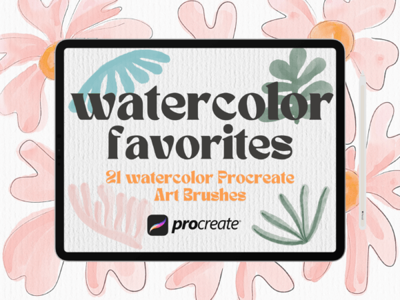 Download Watercolor Favorites Procreate Brushes - Procreate brushes Collection