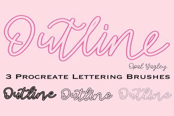 Download Outline Procreate Brushes - 3 Thickness - Procreate brushes Collection